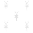 thumbnail image 3 of Wweixi Statement Piece Tokyo Hotel Necklace Bold Fashion Statement Minimalist silver 5Set, 3 of 6