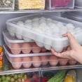 thumbnail image 1 of Caja de almacenamiento de huevos de 34 rejillas, contenedor de alimentos, nevera de huevos, caja de almacenamiento para el hogar, cocina, caja transparente, caja de huevos, estante Adepaton WRMH-617, 1 of 6