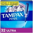 thumbnail image 2 of Tampax Pearl Tampons, with LeakGuard Braid, Ultra Absorbency, Unscented 32 count, 2 of 23