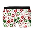 thumbnail image 5 of Christmas Boxer Briefs for Men Breathable and Comfortable Santa Shorts Sofy Comfy Cartoon Printed Underpants Men Lingerie, B01 White, Size XXL, 5 of 6