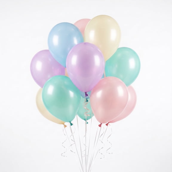 12" Pastel Mix Latex Balloons, 15 Pieces, by Way To Celebrate