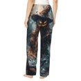 thumbnail image 2 of Halloween Pajama Pants Women, Halloween Pumpkin Guitarist Halloween Costumes Sweatpants Soft Sleep Lounge Pants, Casual PJ Bottoms Pants with Pockets, 2 of 7