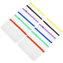 FUTUREORYY 12pcs Binder Zipper PVC Binder Accessory Simple Design