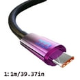 thumbnail image 4 of Digital Display 120W Type C Fast Charging Cord Voltages Display Screen Cable, 4 of 9
