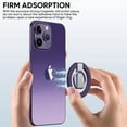 thumbnail image 2 of SaniMore Cell Phone Ring Holder Stand, 360 Degree Rotation Finger Ring Kickstand Ultra-Thin Magnetic Car Mount  Cell Phone Back Grip Foldable Stand, Black, 2 of 10