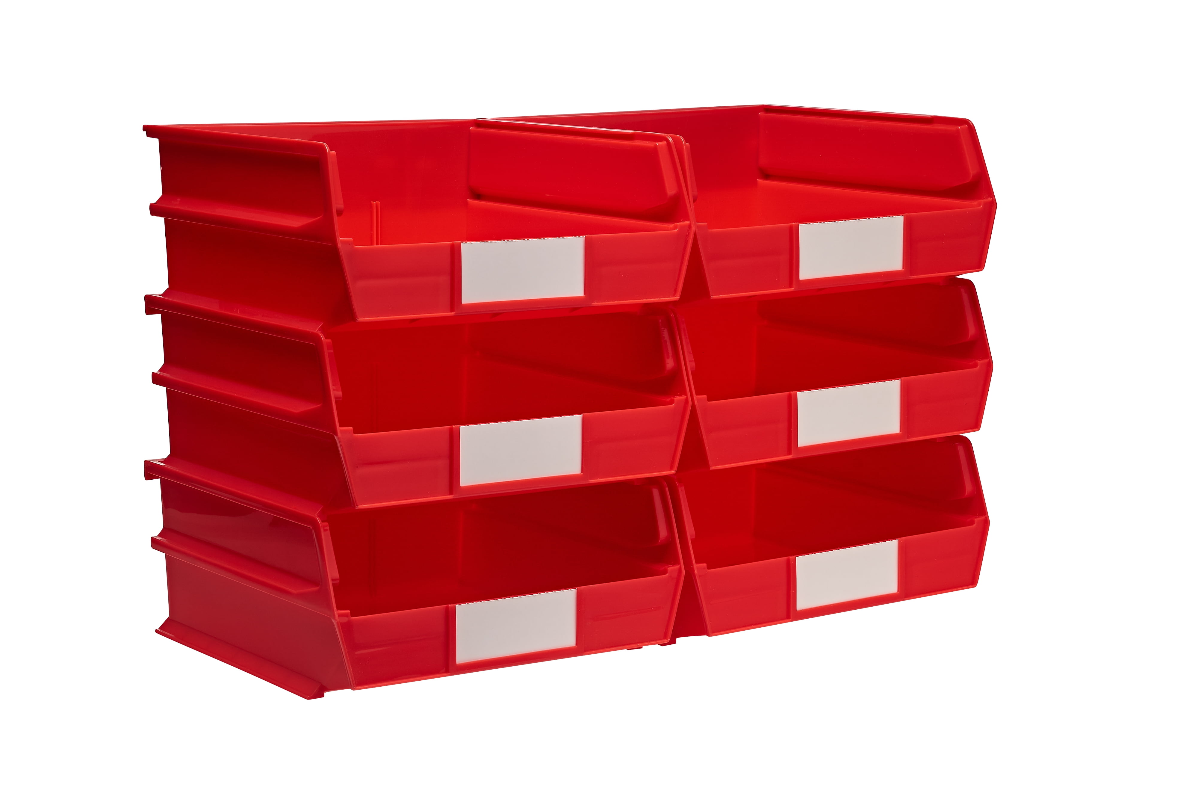 DIY Storage Bin Wall Louvre Mounted Boxes Stackable Organiser Garage Workshop 