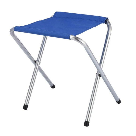 1 paquete de taburetes plegables de camping para adultos. Taburetes de camping portátiles, resistentes y de alta resistencia, de 39 cm de altura, para pescar. Soportan hasta 136 kg. Color azul