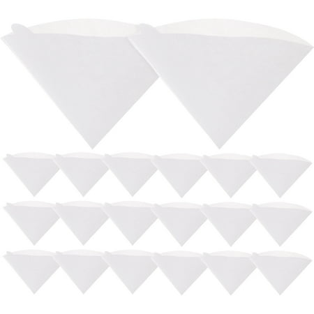 

100Pcs Coffee Cone Filter Coffee Filtering Paper Espresso Cone Filter Paper Coffee Filter Holder