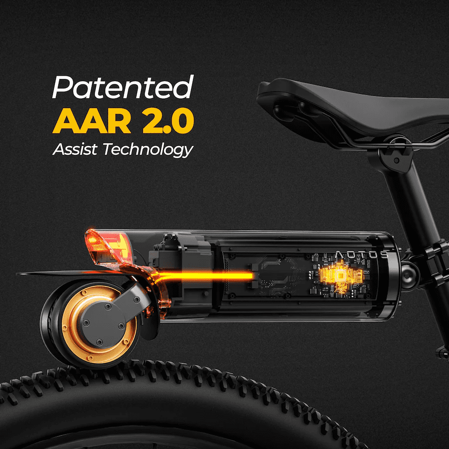 AOTOS PikaBoost2 E-Bike Assist Kit, Pure Assist Mode, Quick DIY Electric Bike Conversion for Mountain & Road Bikes