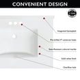 thumbnail image 3 of 31-inch Camilla Modern Vanity Top with Backsplash, Solid White – Design House, 630228, 3 of 18
