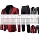 thumbnail image 4 of RKSTN Tuxedo Suits for Men 2PC Lapel Single Breasted Button Printed Dress Suit Sets Men's Turndown Regular Fits Floral Print Blazers and Pant 2 Piece Set Wedding Business Performance Prom Dress Set, 4 of 10