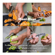 thumbnail image 4 of Pelador De Verduras Y Frutas 2 En 1 C/doble Cuchilla Plateado, 4 of 5