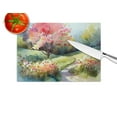 thumbnail image 4 of North Carolina Dogwoods in Watercolor Glass Cutting Board Large 12 in x 15 in, 4 of 5