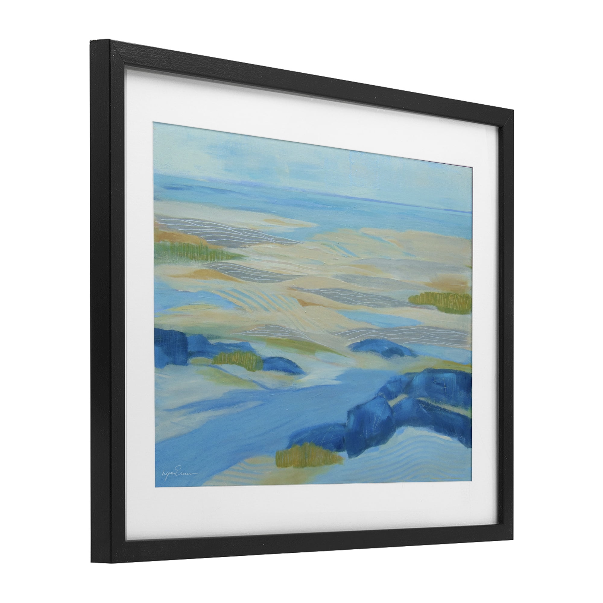 Stupell Industries Coastal Walk Among Dunes Black Framed Print Under Glass, design by Lynn Ericson Fine Art
