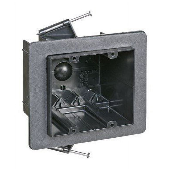 Carlon Non Metallic Electrical Box 36 Cu In 3-1/2 " Lx4 " Wx3-1/4 " D Polycarb 2 Gang Blk3