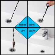 Dr. Rooter 20 Drain Snake with 46 Trap Spikes, Non-Toxic & Reusable, 2 Pack
