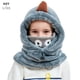 thumbnail image 2 of Pasamontañas de felpa para niños, gorros de dibujos animados, oso Panda, zorro, cubierta completa a prueba de viento, capucha con orejeras, gorro, calentador de cuello, bufanda, for2-8Y, 2 of 4