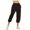 Black, variant on Zysthvn Casual Women Capris Summer Cropped Joggers Pants for Women Solid Lightweight with Pockets Elastic Waist Fitted