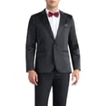thumbnail image 1 of BLAZER PROM CHIC INSPIRADO para hombres, chaquetas deportivas de cuello pico de un solo botón para bodas de negocios, 1 of 6