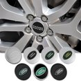 thumbnail image 2 of 4pcs Car Wheel Center Hub Cap Wheel Cover Sticker For Land Rover Range Rover Discovery 3 4 Velar Vogue Freelander 1 2 SVR Evoque Sliver 8, 2 of 6