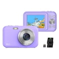 thumbnail image 1 of Bolsa de almacenamiento Cámara digital portátil Cámara de vídeo 1080P 44MP Zoom digital 16X Enfoque automático Temporizador automático Antivibración con 2 baterías y tarjeta de memoria de 32GB, 1 of 8