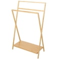 thumbnail image 3 of Bamboo Freestanding Towel Rack - Foldable, 3 of 4