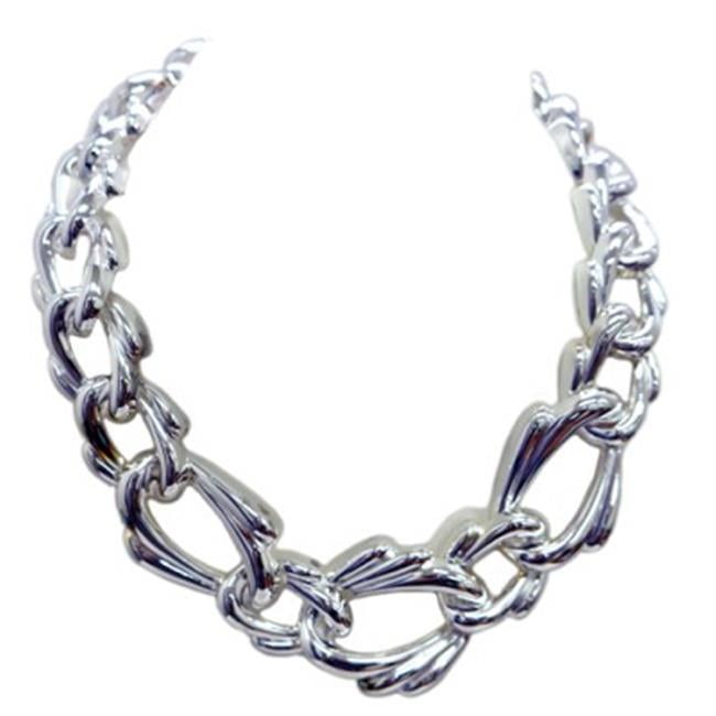 C Jewelry Thick Silver Chain Necklace