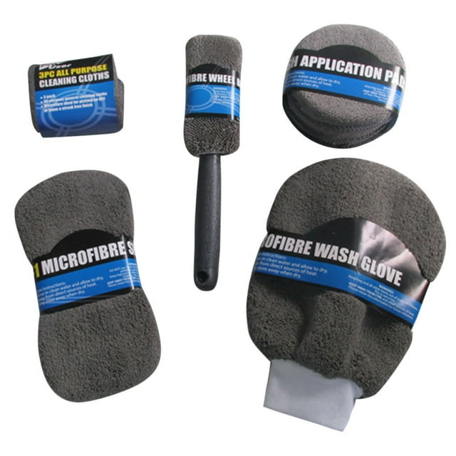 Car Care Kit All Car Cleaning Set Detailing 9Pcs One Set of Car Wash Cleaning Kit Microfiber Car Detailing Washing Tools Car Cleaning Kit Interior Detailing Kit Car Detailing Kit Interior