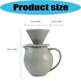 thumbnail image 5 of Classical Ceramic Coffee Dripper With Spacious 830ml Pots Large Capacity Coffee Maker Brewer Set For Multiple Cups, 5 of 17