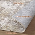 thumbnail image 3 of UERMEI Area Rugs for Living Room 10x12 Washable Rug Vintage Pattern Large Non-Slip Stain Resistant Soft Durable Floor Carpet for Bedroom, Dining Room, Home Office - Golden, 3 of 7