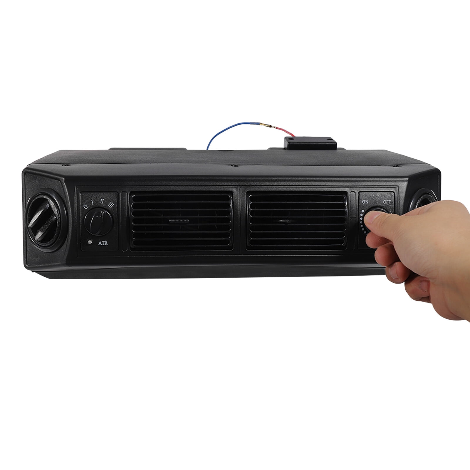 Cool Only 11000 BTU 12V Under Dash Air Conditioner Evaporator, Universal 3‑Speed AC Unit with 32 Pass 4‑Way Coil & Mounting Brackets for Classic Cars, Street Rods, RV Motorhomes
