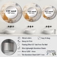 thumbnail image 4 of Designart "Soft Fusion Of Gold And Beige Tones" Coastal Pier Beige Large Round Mirror - Round Office Mirror Wall Decor - Coastal Round Printed Mirror - 29" x 29", 4 of 6