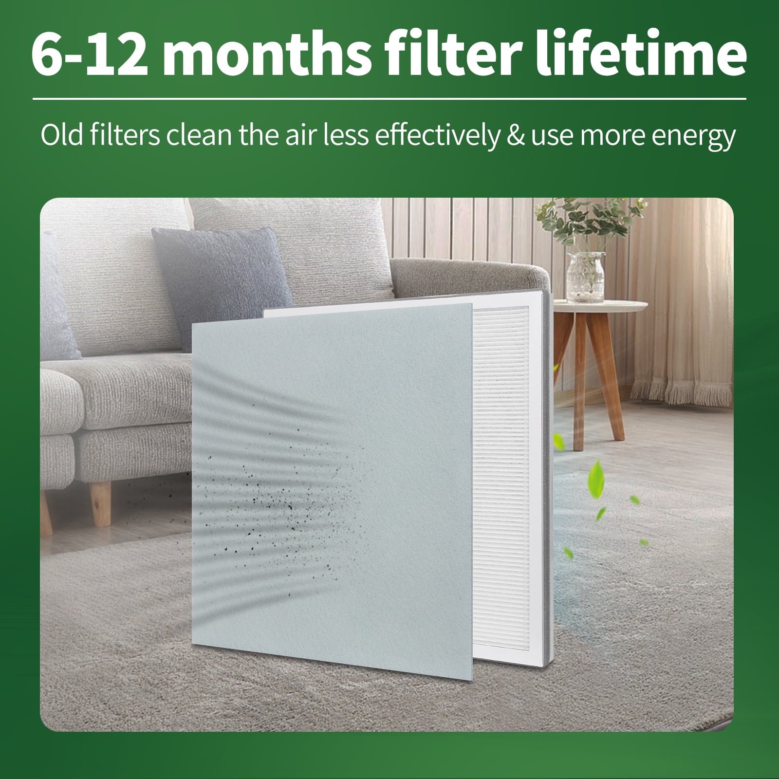FFAC 2+4 Pack Vital 100 Replacements Filter for LEVOIT Vital 100 Air Purifier, Vital 100-RF