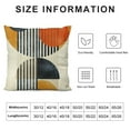 thumbnail image 5 of Wuche Boho Abstract Modern Art Decorative Throw Pillow Cover Minimalist Geometric Bohemian Sun Moon Decoration, Botanical Plant Square Pillowcase Cushion  Multiple specifications, 5 of 5