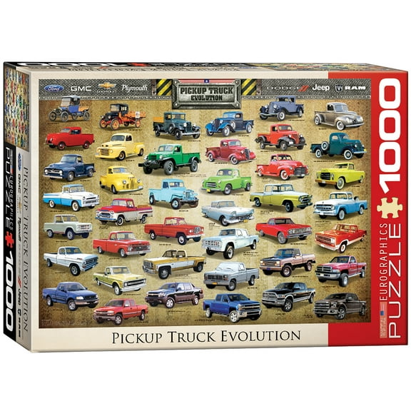 Pickup Truck Evolution Puzzle, 1000 Pieces
