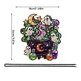 thumbnail image 3 of Halloween Acrylic Door Hanger with Bell and Chain, Spooky Porch Decor for Front Door, Festive Fall Hanging Ornament 1 Pack, 3 of 8