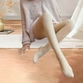 thumbnail image 3 of justharion Collants pour Femmes Leggings Extensibles Taille Unique avec Pieds Couleur Peau, 3 of 7