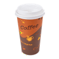 Lollicup Karat 20 oz Disposable Paper Hot Cups for Coffee, Bulk Case of ...