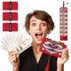 thumbnail image 1 of Ganfancp Rojo Paquetes de Seis Ranuras para Tarjetas de Hong Bao Regalo Paquetes de Dinero con Borla Colgante para El Año Nuevo Festival de Primavera Ofertas Del Día Liquidación 1X Paquete Rojo, 1 of 7