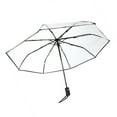 thumbnail image 4 of Foldable Transparent Umbrella Rain Umbrellas Portable -fold Ladies Fashion Umbrella Clear Bubble Canopy, 4 of 8