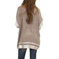 thumbnail image 4 of Chemise Asymétrique à Manches Courtes et Col en V pour Femmes, 4 of 4