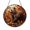 Acrylic 3.5 Inch, variant on Harvest Fluffy Brown Bear Suncatcher Round Ornament Wall Piece Sun