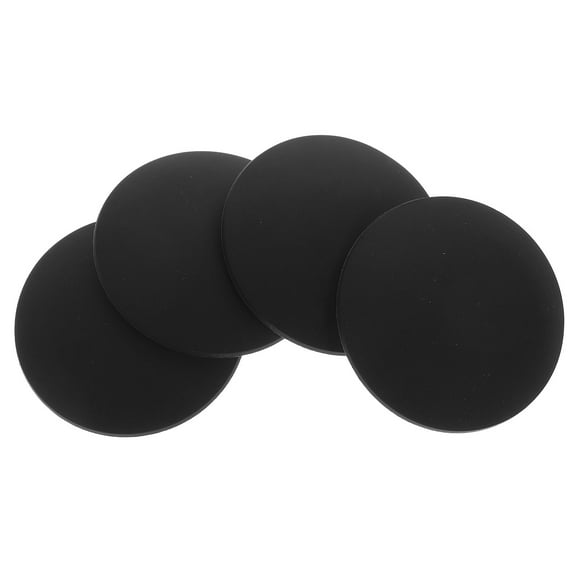 Door Bumper Adhesive Stop Wall Protector for Door Handles Bathrooms Bedrooms Black 4Pcs