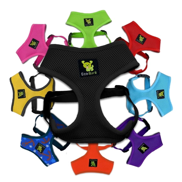 Arnés para perros EcoBark Max Comfort para perros pequeños XS negro