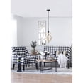 thumbnail image 5 of Farmhouse Pendant Chandelier, Distressed White, French Country Wood Design, Bulb Not Included, 5 of 8