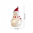 thumbnail image 3 of Feledorashia Lighted Ceramic Figurine, Christmas Tabletop Decoration, Holiday Character Accent for Mantels Shelves and Windowsills, Ceramic Construction with LED Light Details and Stable Base, 3 of 6