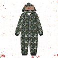thumbnail image 2 of Penkiiy Family Christmas Onesies Matching Sets Pajamas Holiday Cute Print Pjs Hoodie Fleece Sleepwear for Couple and Kids 4 Years Multicolor, 2 of 6