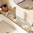 thumbnail image 2 of Yayeee Faucet Mat for Kitchen Sink 30" Diatomite Long Splash Guard Pad, Beige Rainbow Clouds, 2 Pack, 2 of 7