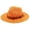 Orange-1, variant on Western Cowboy Hats for Women Classic Felt Wide Brim Fedora Hat Orange Halloween Retro Jazz Hat Unisex Rolled up Cap