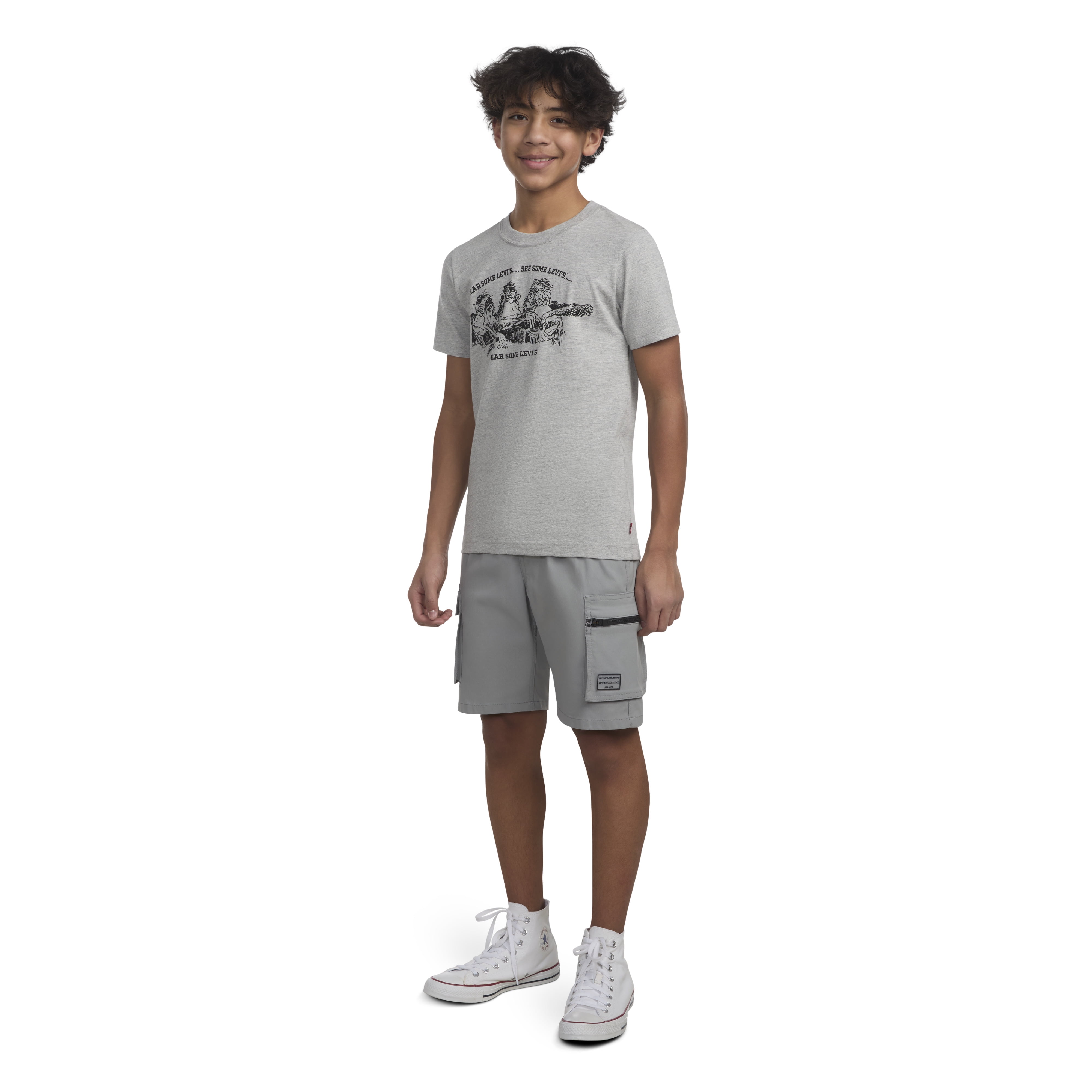 Levi's Boys Parachute Nylon Cargo Shorts, Sizes 4-20